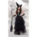 Type of Clothing  Lace Black Devil Witch Costume Halloween Party Outfit Set
