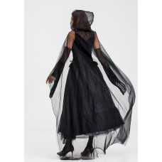 Halloween Party Dark Vampire Witch Castle Witch Costume for Women, Movie Photography Performance Outfit