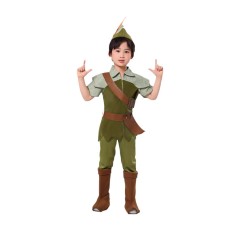Halloween Peter Pan Cosplay Green Sprite Costume Children's Stage Performance Clothing