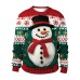 Christmas reindeer round neck hoodie