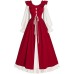 Medieval Renaissance Victorian lace up long sleeved dress Irish dress Halloween costume