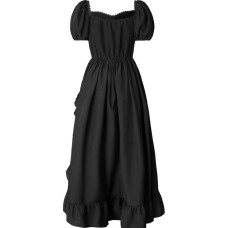 Victorian Renaissance Farmer Countryside Retro High and Low Irregular Dress