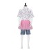 Detective Plane Head cosplay costume Ace Ventura pink dress full set cosplay costume Halloween costume