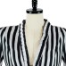 Medieval steampunk Victorian retro irregular striped coat tailcoat