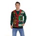 Christmas reindeer round neck hoodie