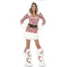 Striped Christmas costume, Christmas costume, COS costume, performance costume, foot set, Christmas costume