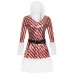 Striped Christmas costume, Christmas costume, COS costume, performance costume, foot set, Christmas costume