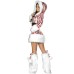 Striped Christmas costume, Christmas costume, COS costume, performance costume, foot set, Christmas costume