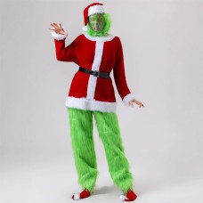 Green Monster Outfit Plus Size Christmas Theme Performance Wear
