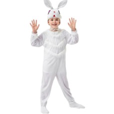 Children's Day Bunny Cosplay Pink Rabbit Animal Onesie with Lace Long Sleeve Cartoon Costume Performance Outfit