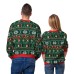 Christmas Snowflake Round Neck Top