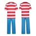 Crazy Pirate Crew Cosplay Costume Marco Veronica Cosplay Halloween Party Children's Performance Clothing