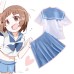 Halloween Cosplay Double Blade Girl Kill la Kill Mako Mankanshoku JK Uniform Sailor Suit