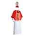 Halloween Priest Costume Cosplay Robe Red Cape Set Medieval Stage Performance Costume