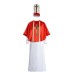 Halloween Priest Costume Cosplay Robe Red Cape Set Medieval Stage Performance Costume