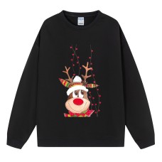Fall shoulder long sleeved hoodie for Christmas women