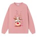 Fall shoulder long sleeved hoodie for Christmas women