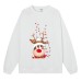 Fall shoulder long sleeved hoodie for Christmas women