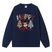 Black and red checkered Christmas hoodie for women