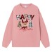 Black and red checkered Christmas hoodie for women