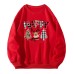 Black and red checkered Christmas hoodie for women