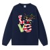 Christmas hoodie women's love print reindeer