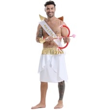 Fashion Clothing Halloween Party Greek Mythology Angel Cupid Gold Foil Ribbon Costume Fashion Clothing Halloween Party Greek Mythology Angel Cupid Gold Foil Ribbon Costume