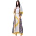 Fashion StyleSilhouettePrinted Short SleeveGold Foil Printing Two-Piece Set  Women's Fashion Set