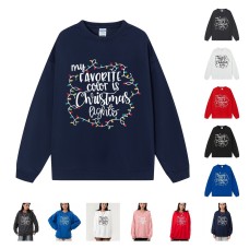 Christmas Lantern Printed Shoulder Down Long Sleeve