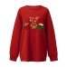 Deer print women's top