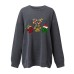 Deer print women's top