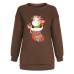 Christmas Socks Cute Cow Sugar Printed Hoodie