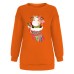 Christmas Socks Cute Cow Sugar Printed Hoodie