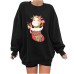 Christmas Socks Cute Cow Sugar Printed Hoodie