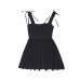 Summer Solid Color Strap Strap Short Skirt