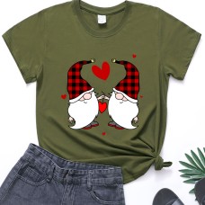 Christmas Two Dwarfs Printed Women's Style Christmas Two Dwarfs Printed Women's Style