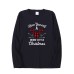 Christmas red deer head print long sleeved women