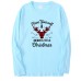 Christmas red deer head print long sleeved women