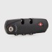 S002 Luggage Accessories TSA Customs Fixed Password Lock Luggage Password Lock