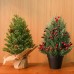 Santa Yuan New Berry Tree Tower Desktop Christmas Tree Decoration Mini Christmas Tree Christmas Decor Window Display Ornament In Stock