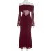 Chic Autumn/Winter Women's One-Shoulder Sleeveless Pleated Tulle Sheer Ruffled Dress