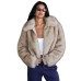 Women's Camouflage Sleeveless Short Zip-up Cotton Jacket 