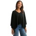 Crossbody Crop Top for Women Solid Color Irregular Hem