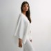 Crossbody Crop Top for Women Solid Color Irregular Hem