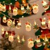 Painted Old Man, Snowman, Christmas Tree, Christmas Lights, LED Light String, Outdoor Decoration
