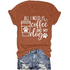 Top Girl Dog Coffee Letter