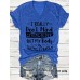 V-neck women's letter printed top for women