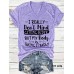 V-neck women's letter printed top for women