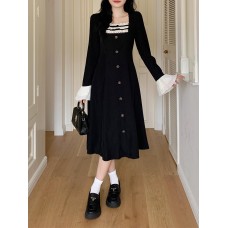 Elegant Fitted Waist Hollywood Style Dress for Women, Plus Size, High-Quality Design