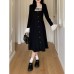 Elegant Fitted Waist Hollywood Style Dress for Women, Plus Size, High-Quality Design